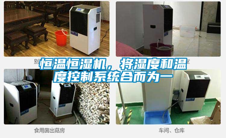恒溫恒濕機(jī)，將濕度和溫度控制系統(tǒng)合而為一