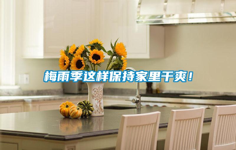 梅雨季這樣保持家里干爽！