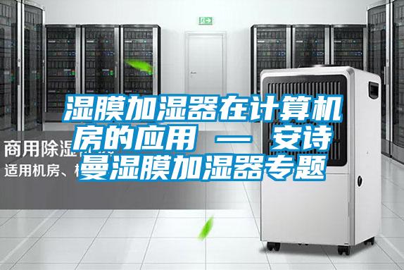 濕膜加濕器在計算機(jī)房的應(yīng)用 — 安詩曼濕膜加濕器專題