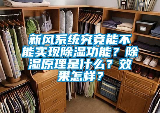 新風(fēng)系統(tǒng)究竟能不能實現(xiàn)除濕功能？除濕原理是什么？效果怎樣？