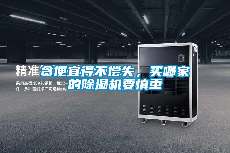 貪便宜得不償失，買哪家的除濕機要慎重