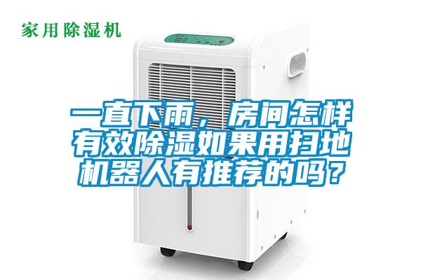 一直下雨，房間怎樣有效除濕如果用掃地機器人有推薦的嗎？