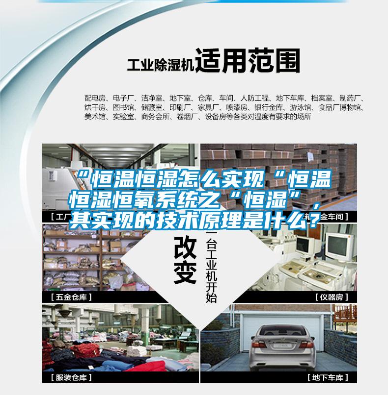 “恒溫恒濕怎么實(shí)現(xiàn)“恒溫恒濕恒氧系統(tǒng)之“恒濕”，其實(shí)現(xiàn)的技術(shù)原理是什么？