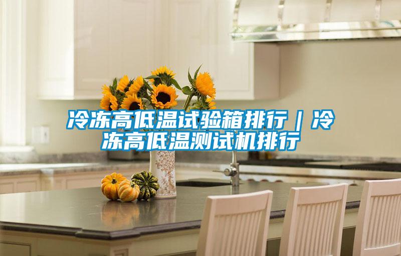 冷凍高低溫試驗(yàn)箱排行｜冷凍高低溫測(cè)試機(jī)排行