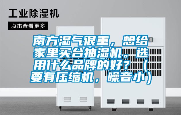 南方濕氣很重，想給家里買臺抽濕機。選用什么品牌的好？（要有壓縮機，噪音小）