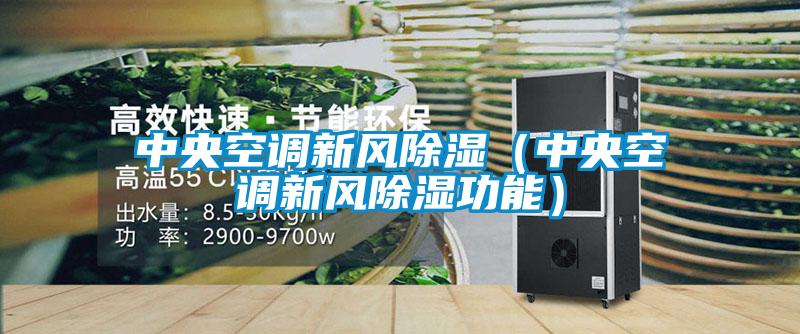 中央空調(diào)新風除濕(中央空調(diào)新風除濕功能)