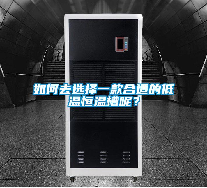 如何去選擇一款合適的低溫恒溫槽呢？