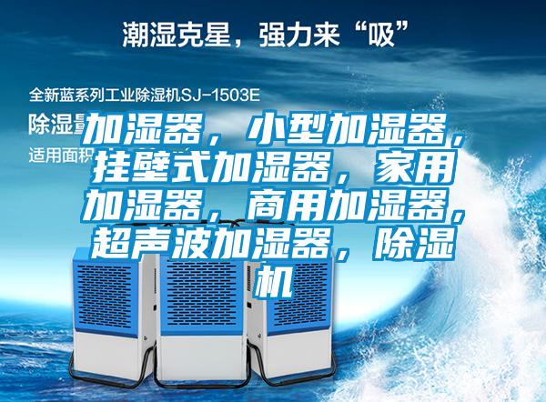 加濕器，小型加濕器，掛壁式加濕器，家用加濕器，商用加濕器，超聲波加濕器，除濕機