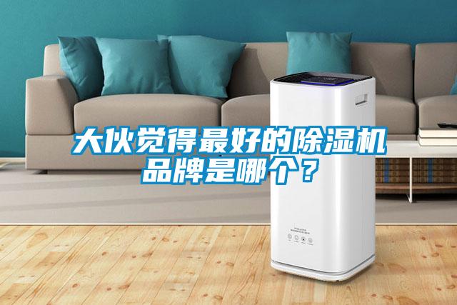 大伙覺得最好的除濕機品牌是哪個？