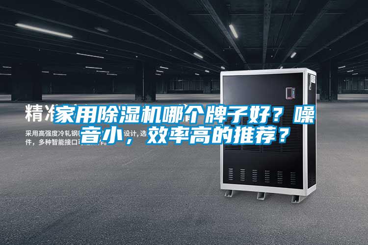 家用除濕機哪個牌子好？噪音小，效率高的推薦？