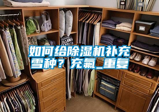 如何給除濕機(jī)補(bǔ)充雪種？充氟_重復(fù)