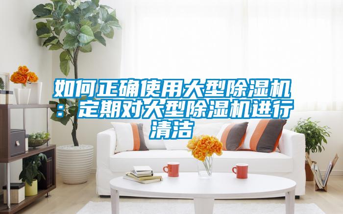 如何正確使用大型除濕機(jī):定期對大型除濕機(jī)進(jìn)行清潔
