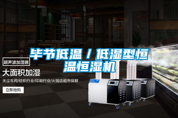 畢節(jié)低溫/低濕型恒溫恒濕機