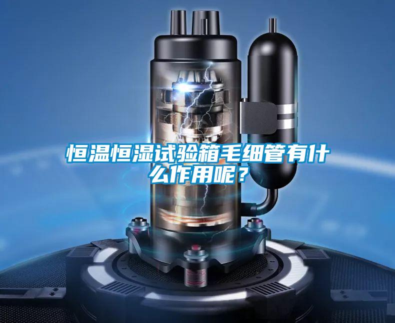 恒溫恒濕試驗(yàn)箱毛細(xì)管有什么作用呢？