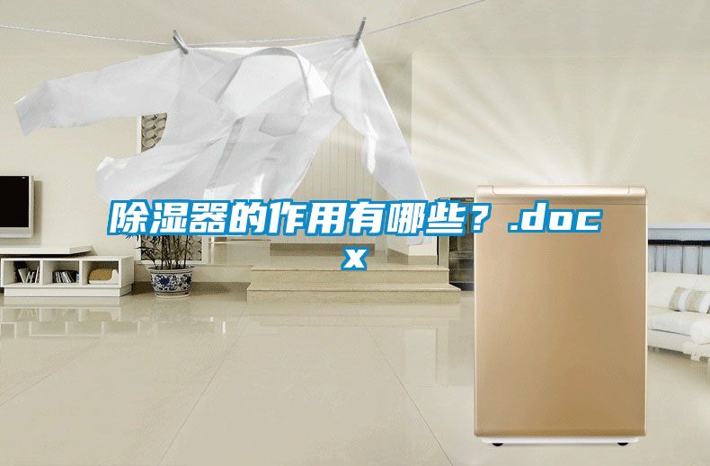 除濕器的作用有哪些？.docx