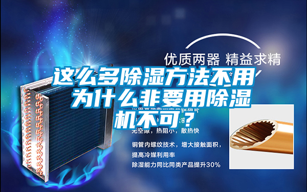 這么多除濕方法不用 為什么非要用除濕機(jī)不可？