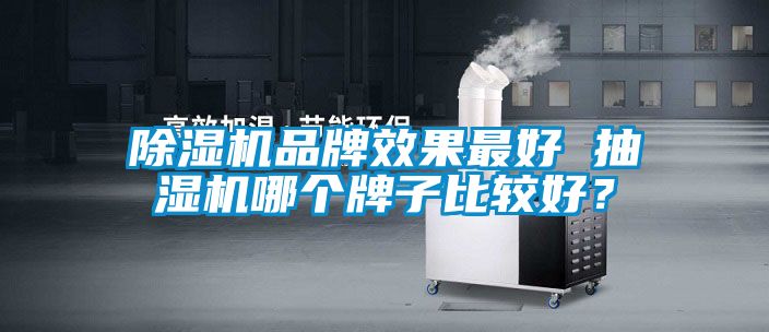 除濕機品牌效果最好 抽濕機哪個牌子比較好？