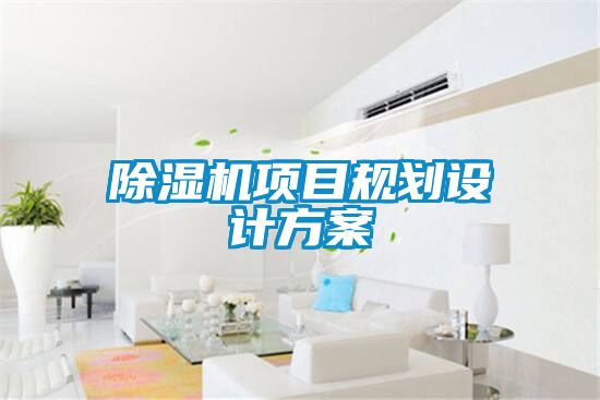 除濕機(jī)項目規(guī)劃設(shè)計方案